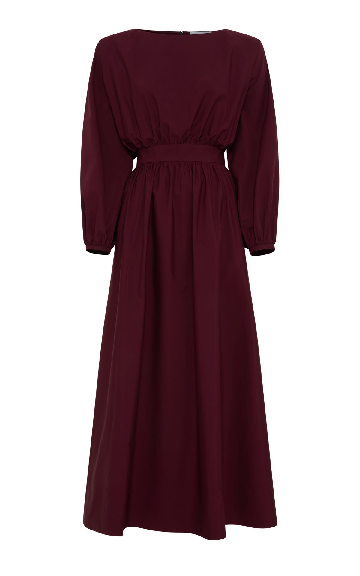 Maxi Dress in Bordeaux Sea Island Cotton