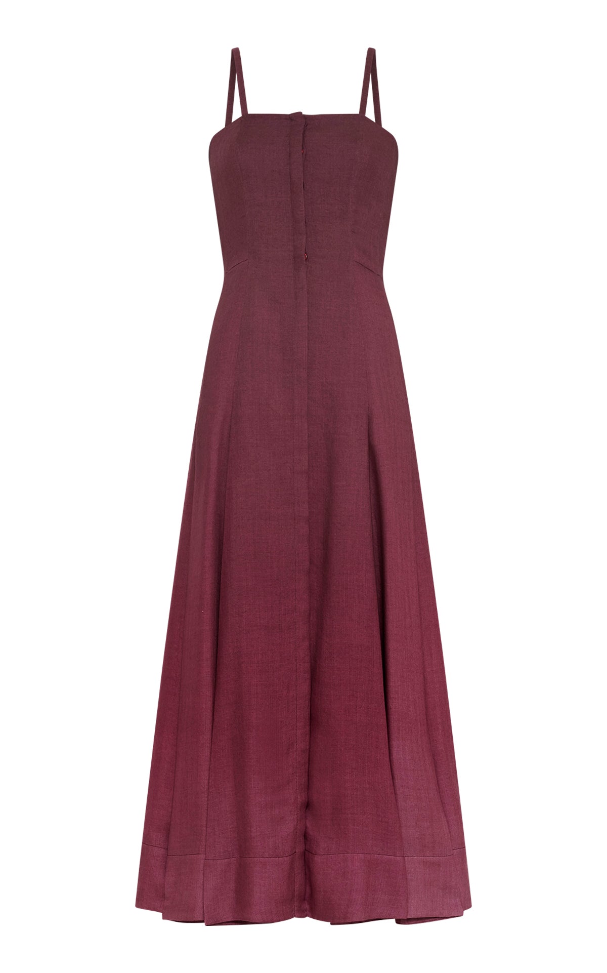 Maxi Dress in Bordeaux Cashmere Silk